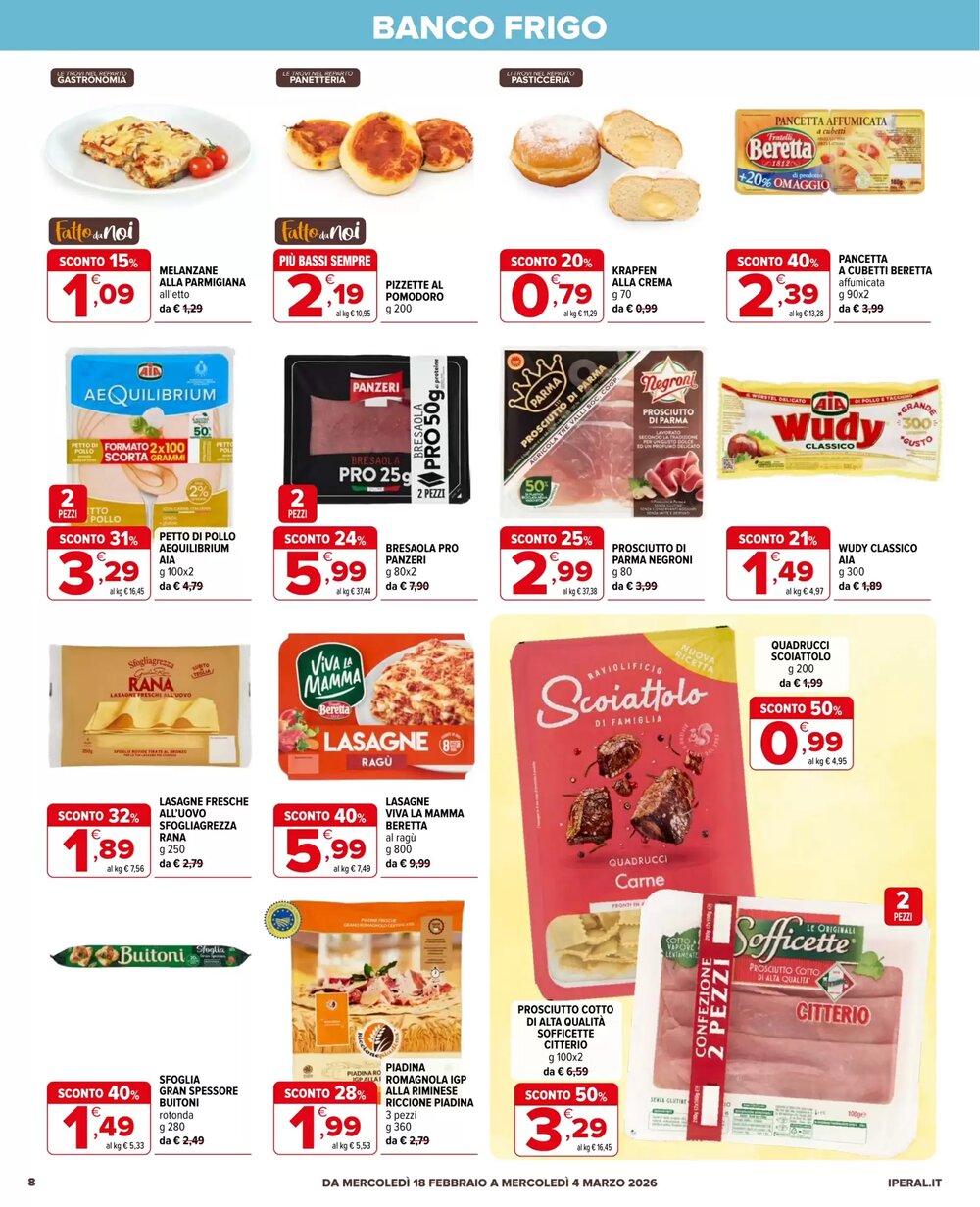 Volantino promozionale Iperal  valide dal 18/02/2026 - Pagina 8.