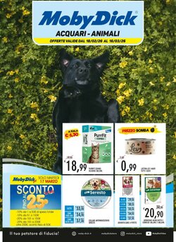 Volantino promozionale Moby Dick  valide dal 18/02/2026