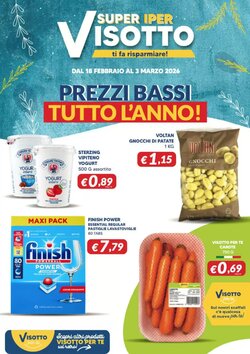 Volantino promozionale Supermercati Visotto valide dal 18/02/2026