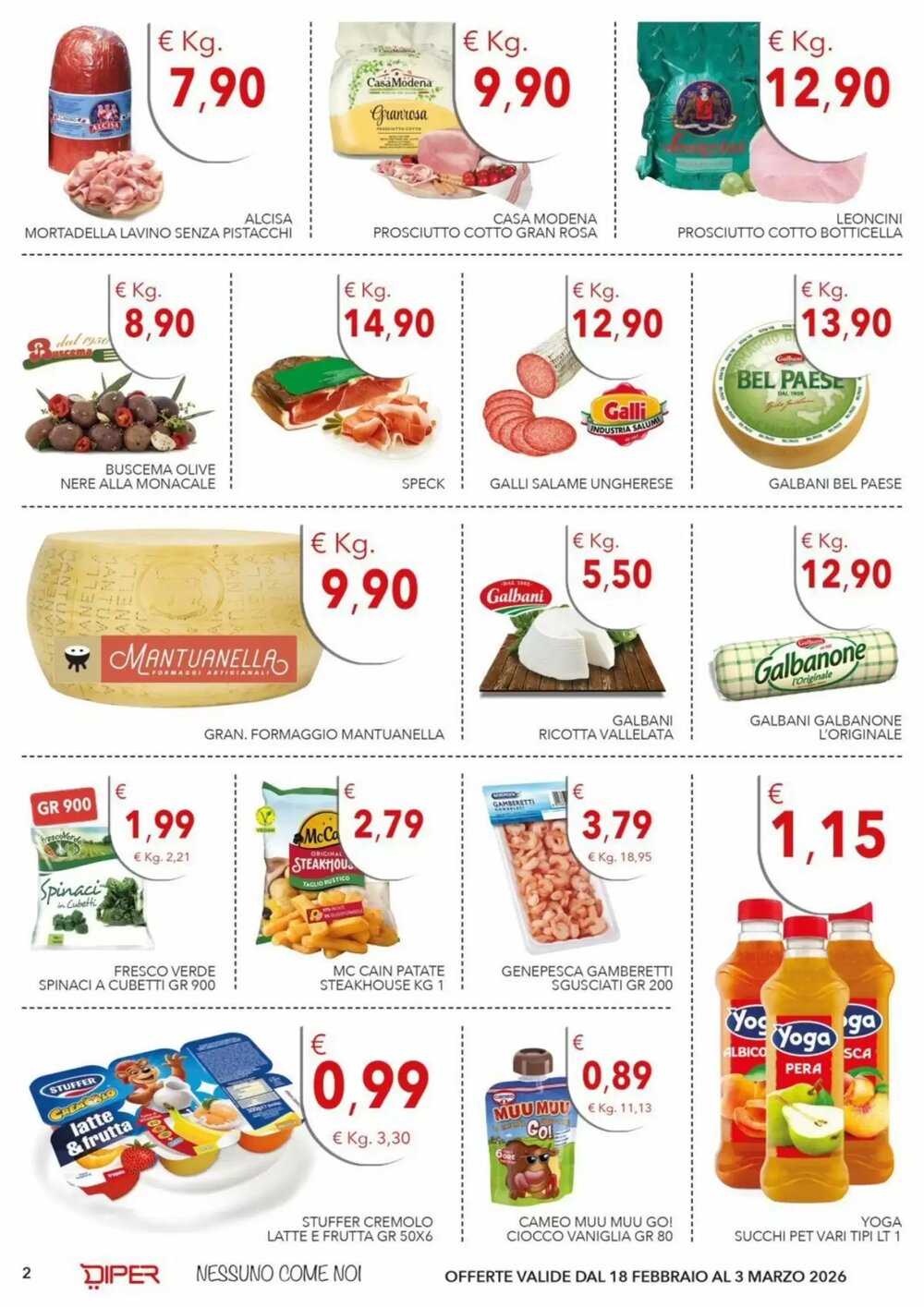 Volantino promozionale Diper  valide dal 18/02/2026 - Pagina 2.