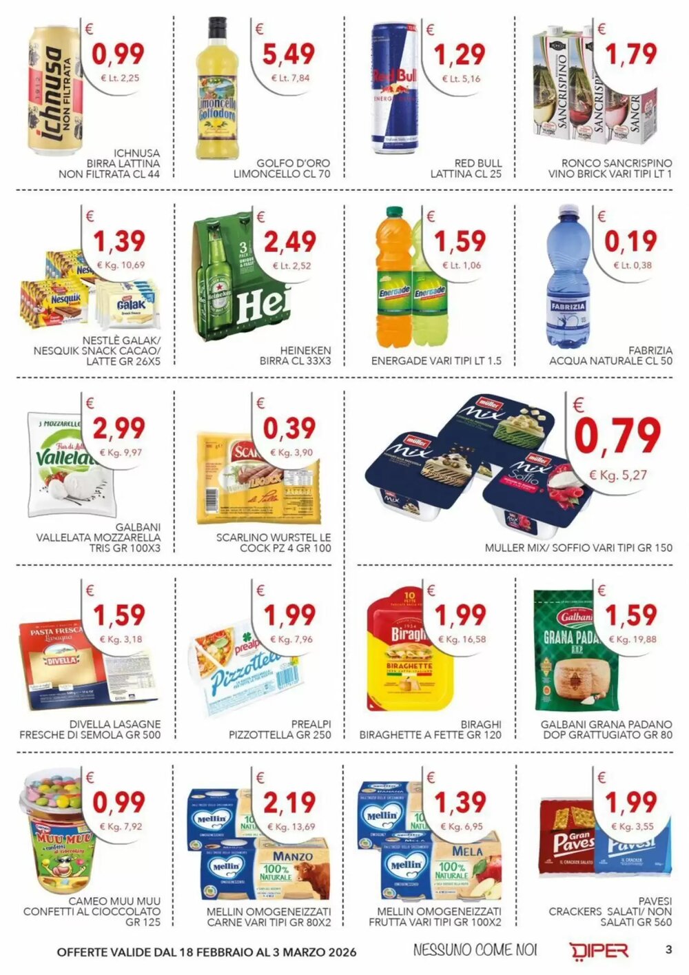 Volantino promozionale Diper  valide dal 18/02/2026 - Pagina 3.