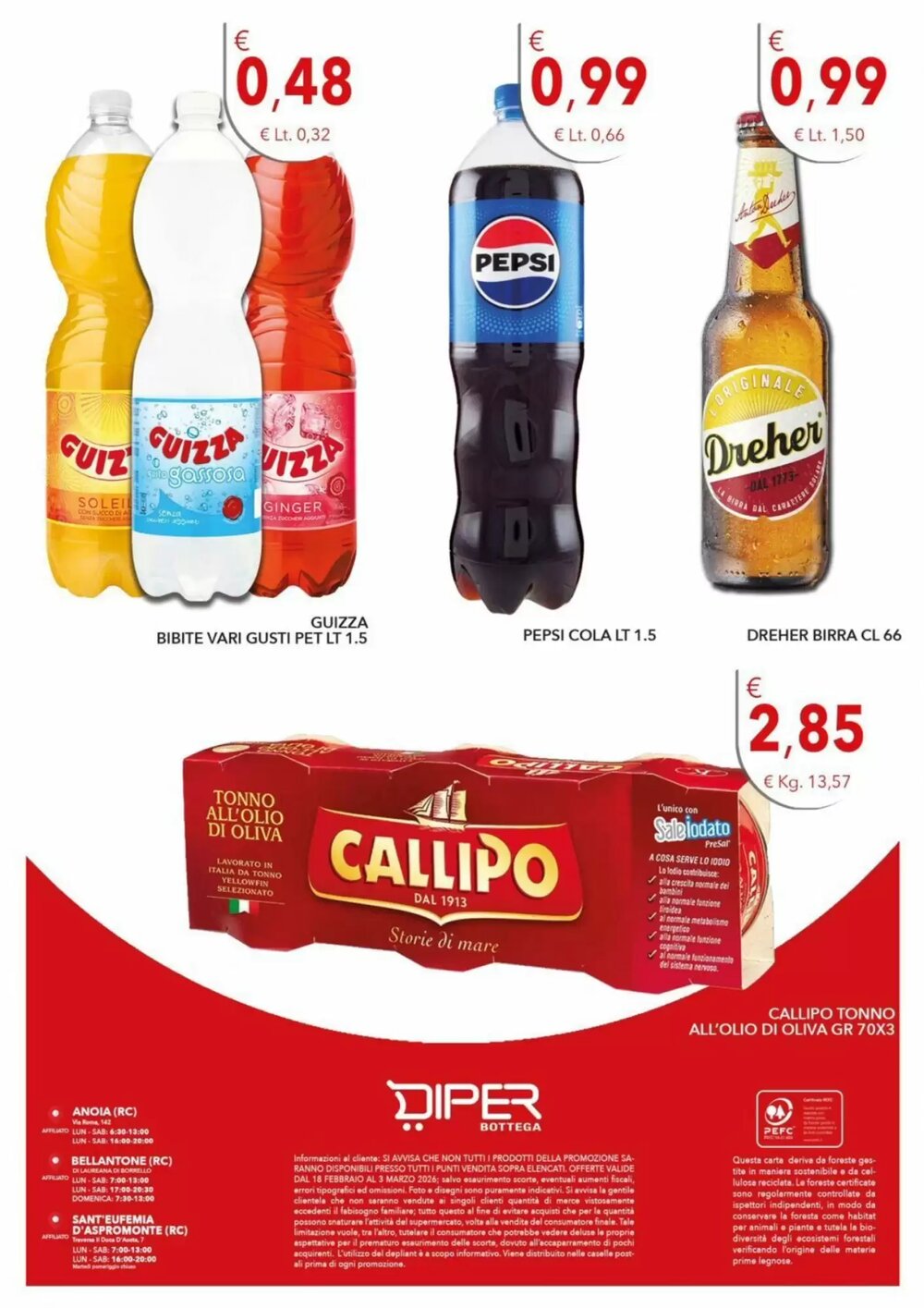 Volantino promozionale Diper  valide dal 18/02/2026 - Pagina 6.