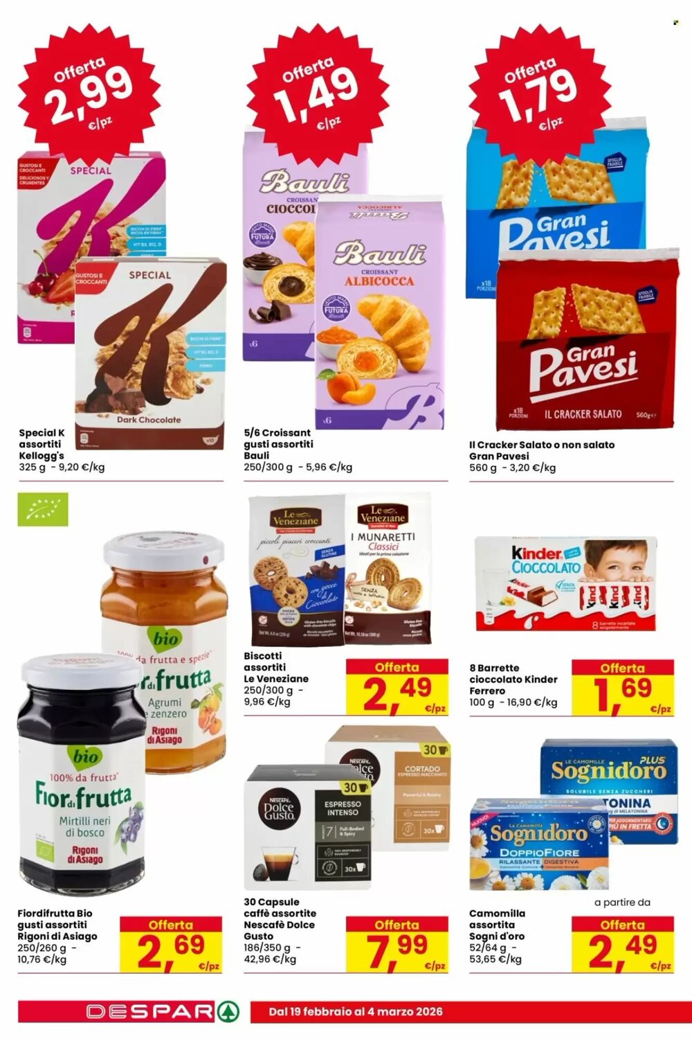 Volantino promozionale Despar  valide dal 19/02/2026 - Pagina 14.