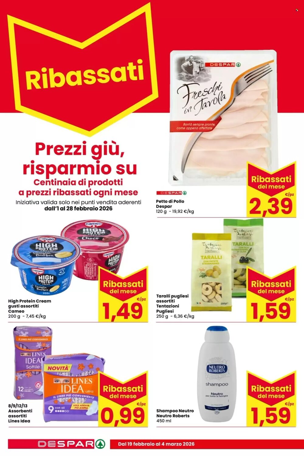 Volantino promozionale Despar  valide dal 19/02/2026 - Pagina 16.