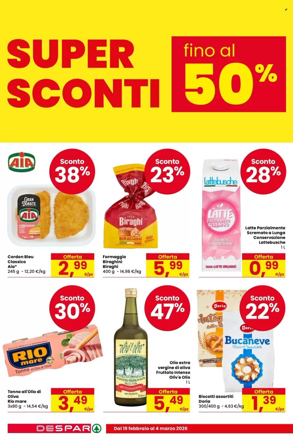 Volantino promozionale Despar  valide dal 19/02/2026 - Pagina 2.