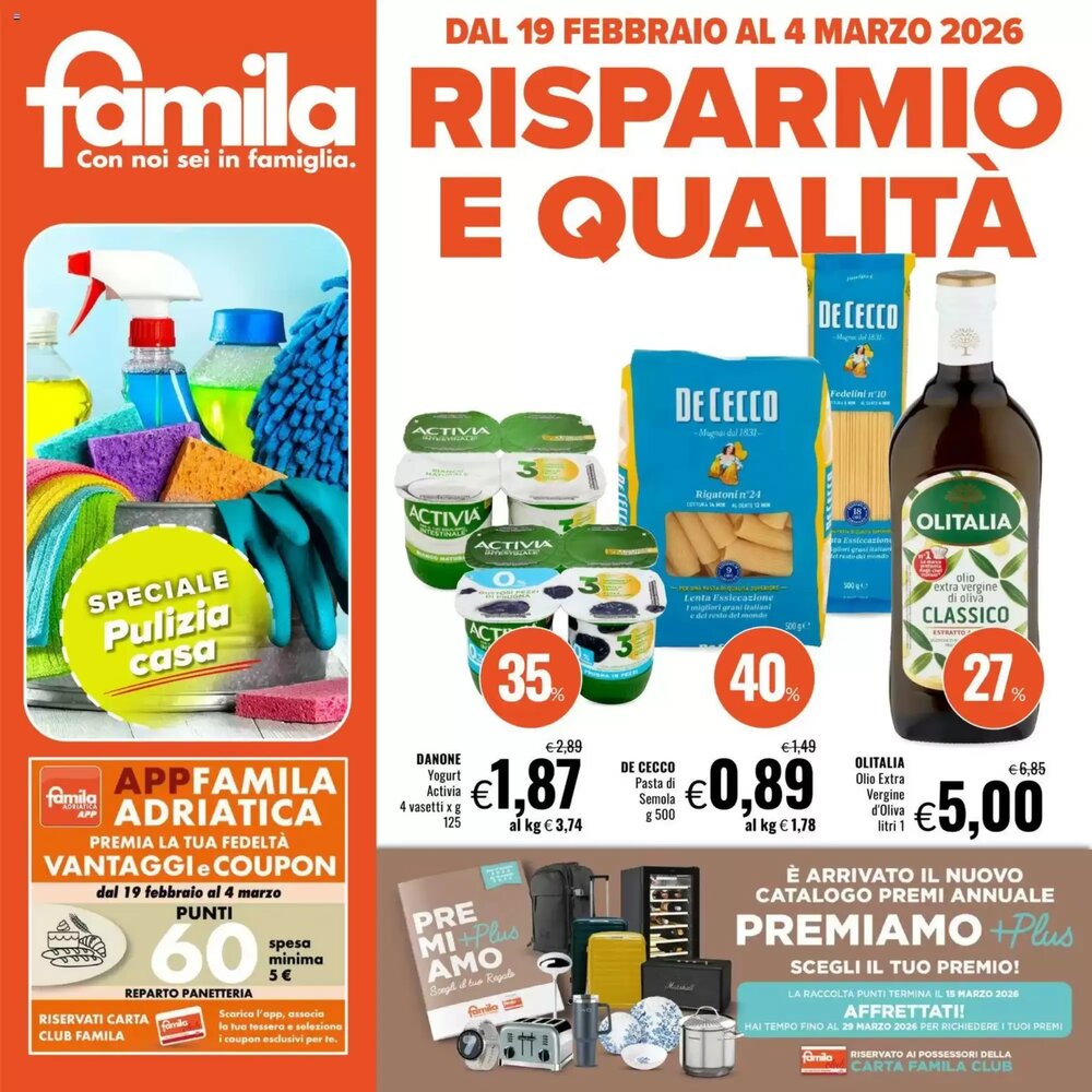 Volantino promozionale Famila  valide dal 19/02/2026 - Pagina 1.