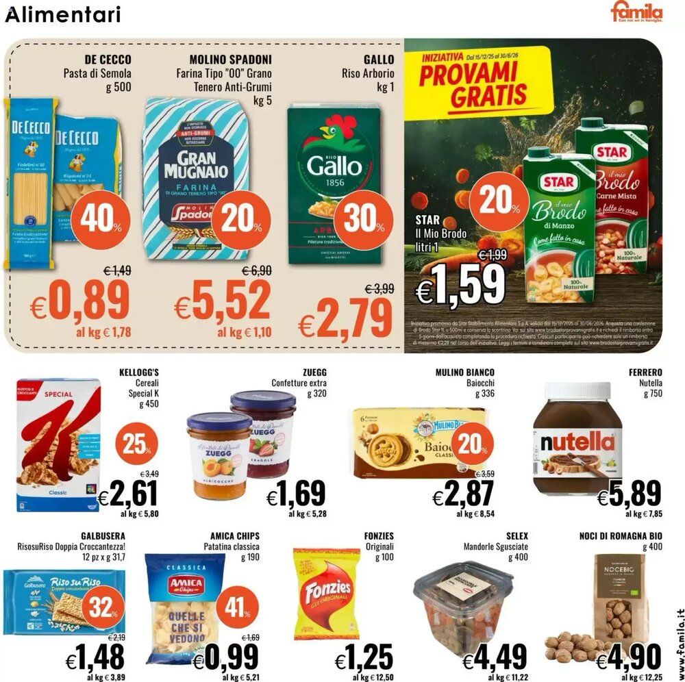 Volantino promozionale Famila  valide dal 19/02/2026 - Pagina 14.
