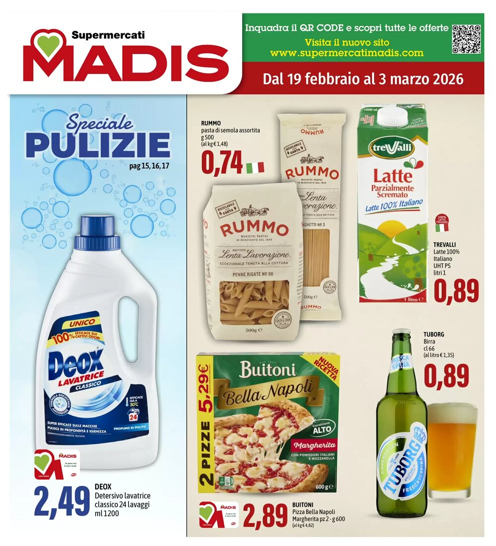 Volantino promozionale Madis  valide dal 19/02/2026 - Pagina 1.