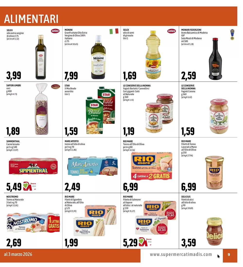 Volantino promozionale Madis  valide dal 19/02/2026 - Pagina 9.