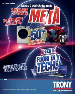 Volantino promozionale Trony  valide dal 19/02/2026