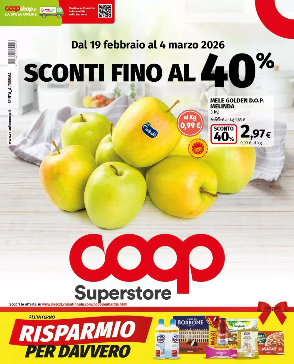 Volantino promozionale Coop Superstore  valide dal 19/02/2026 - Pagina 1.