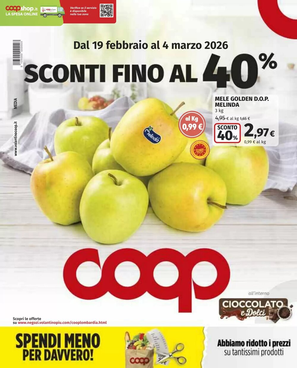 Volantino promozionale Coop  valide dal 19/02/2026 - Pagina 1.