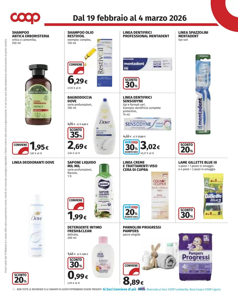 Volantino promozionale Coop  valide dal 19/02/2026 - Pagina 14.