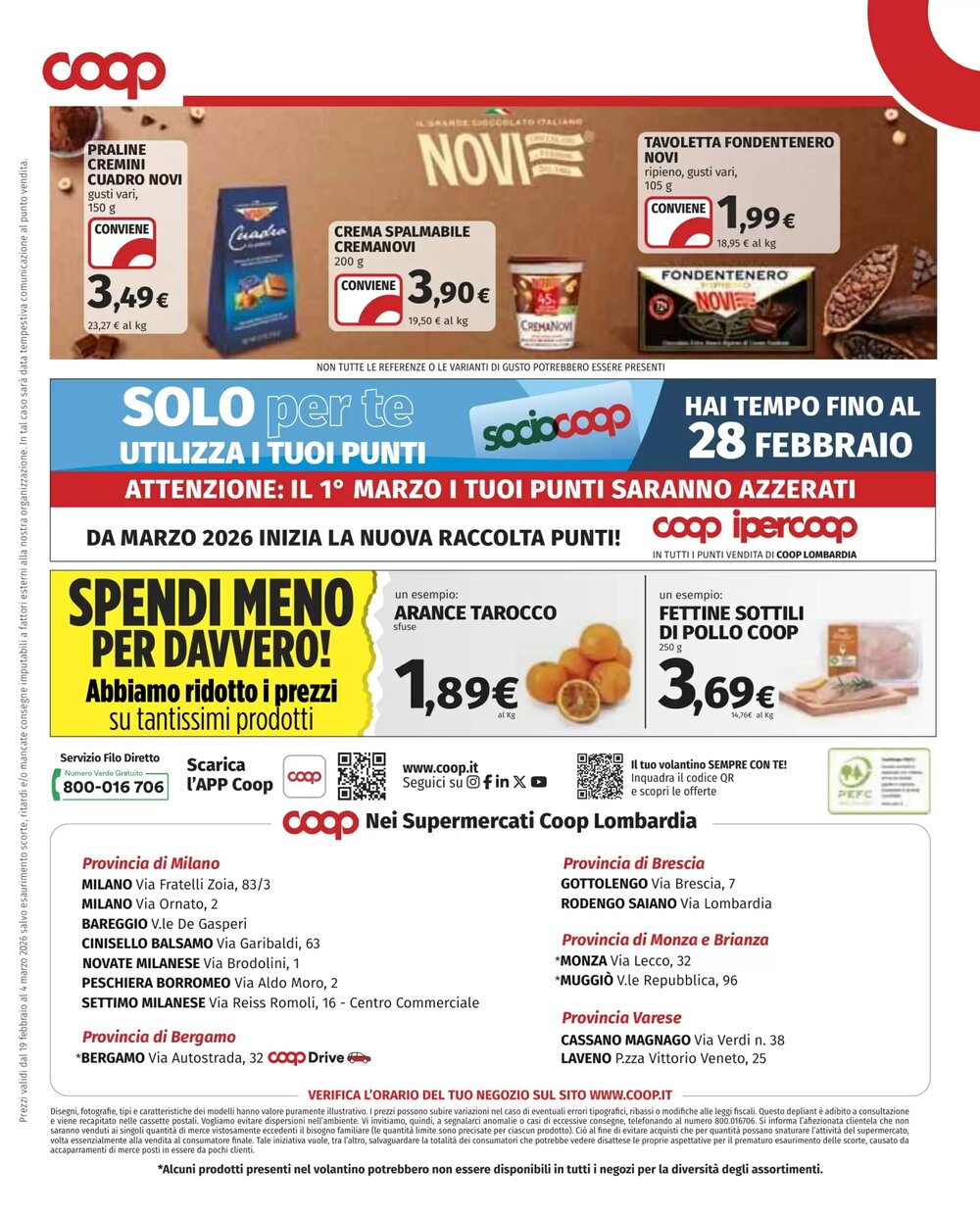 Volantino promozionale Coop  valide dal 19/02/2026 - Pagina 19.