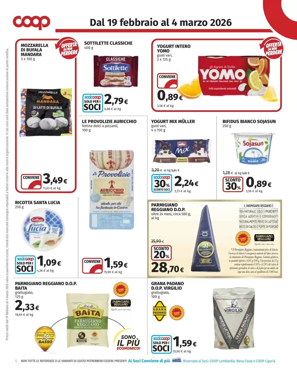 Volantino promozionale Coop  valide dal 19/02/2026 - Pagina 6.