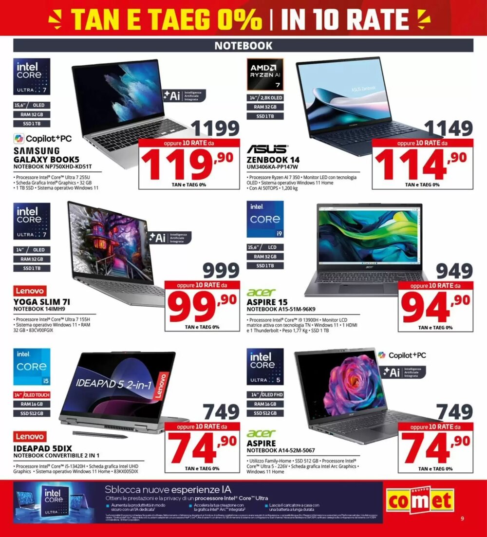 Volantino promozionale Comet  valide dal 19/02/2026 - Pagina 9.