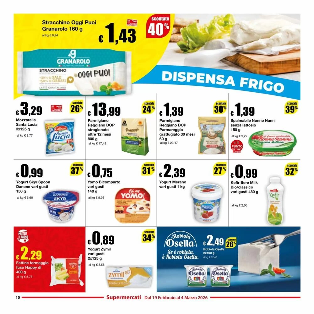 Volantino promozionale Sì con te  valide dal 19/02/2026 - Pagina 10.
