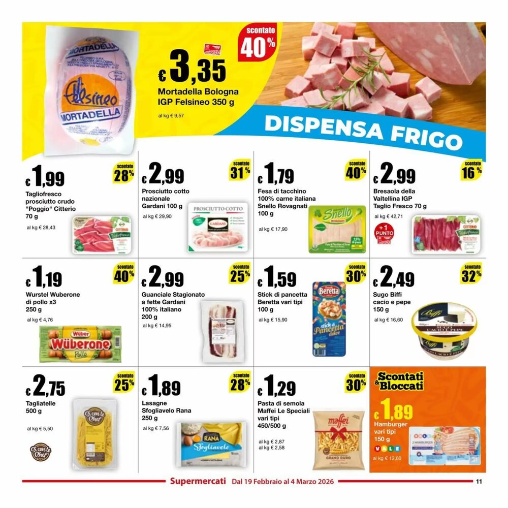 Volantino promozionale Sì con te  valide dal 19/02/2026 - Pagina 11.