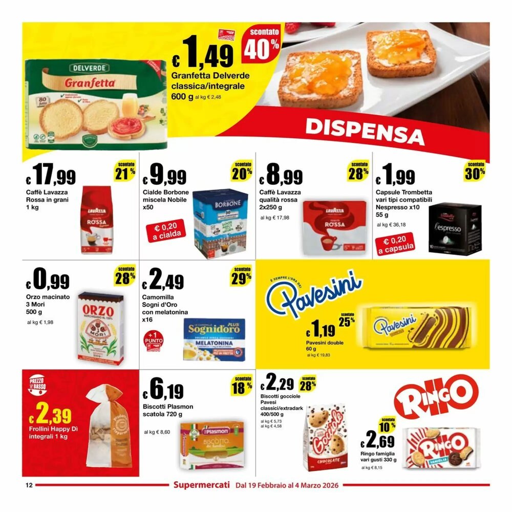 Volantino promozionale Sì con te  valide dal 19/02/2026 - Pagina 12.