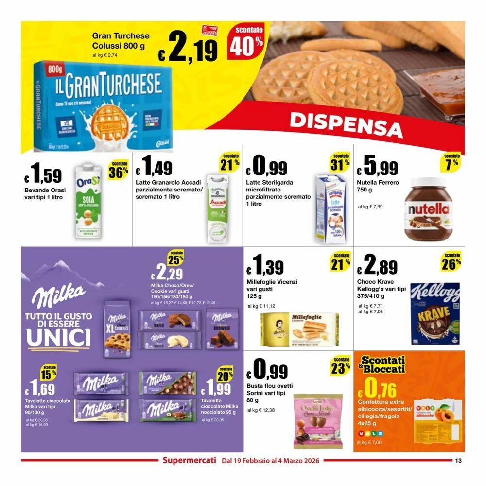 Volantino promozionale Sì con te  valide dal 19/02/2026 - Pagina 13.