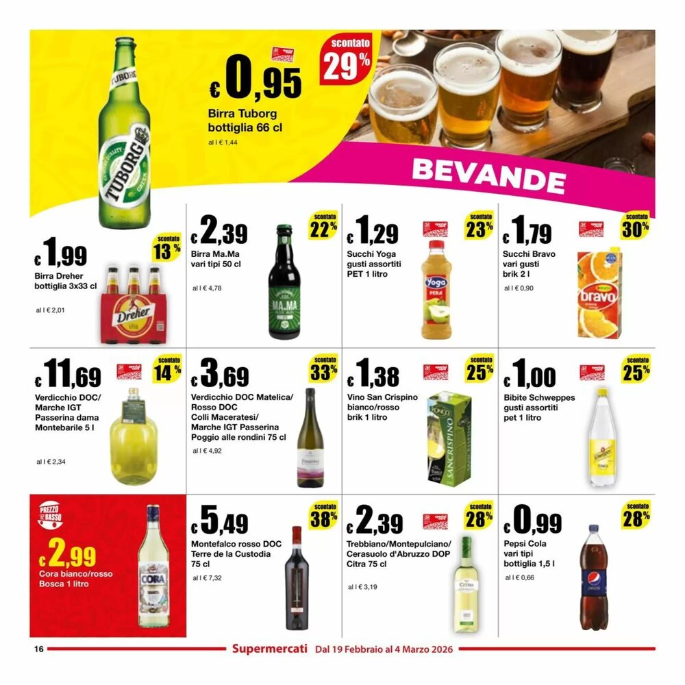 Volantino promozionale Sì con te  valide dal 19/02/2026 - Pagina 16.