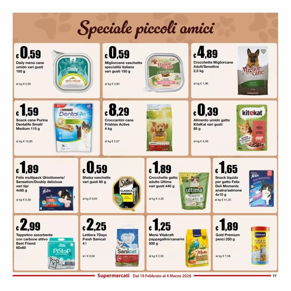 Volantino promozionale Sì con te  valide dal 19/02/2026 - Pagina 17.