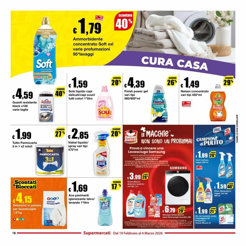 Volantino promozionale Sì con te  valide dal 19/02/2026 - Pagina 18.