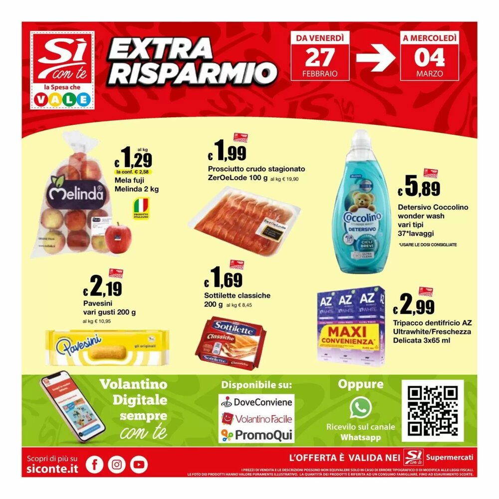 Volantino promozionale Sì con te  valide dal 19/02/2026 - Pagina 20.