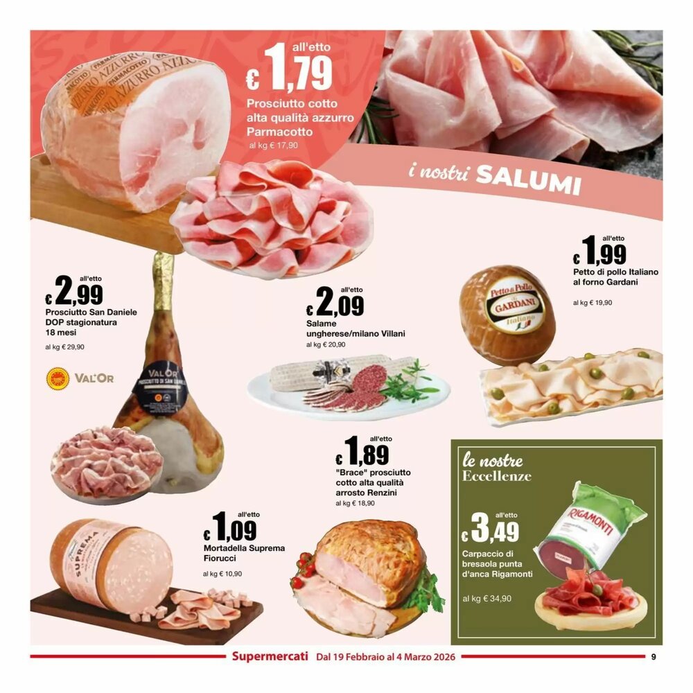 Volantino promozionale Sì con te  valide dal 19/02/2026 - Pagina 9.