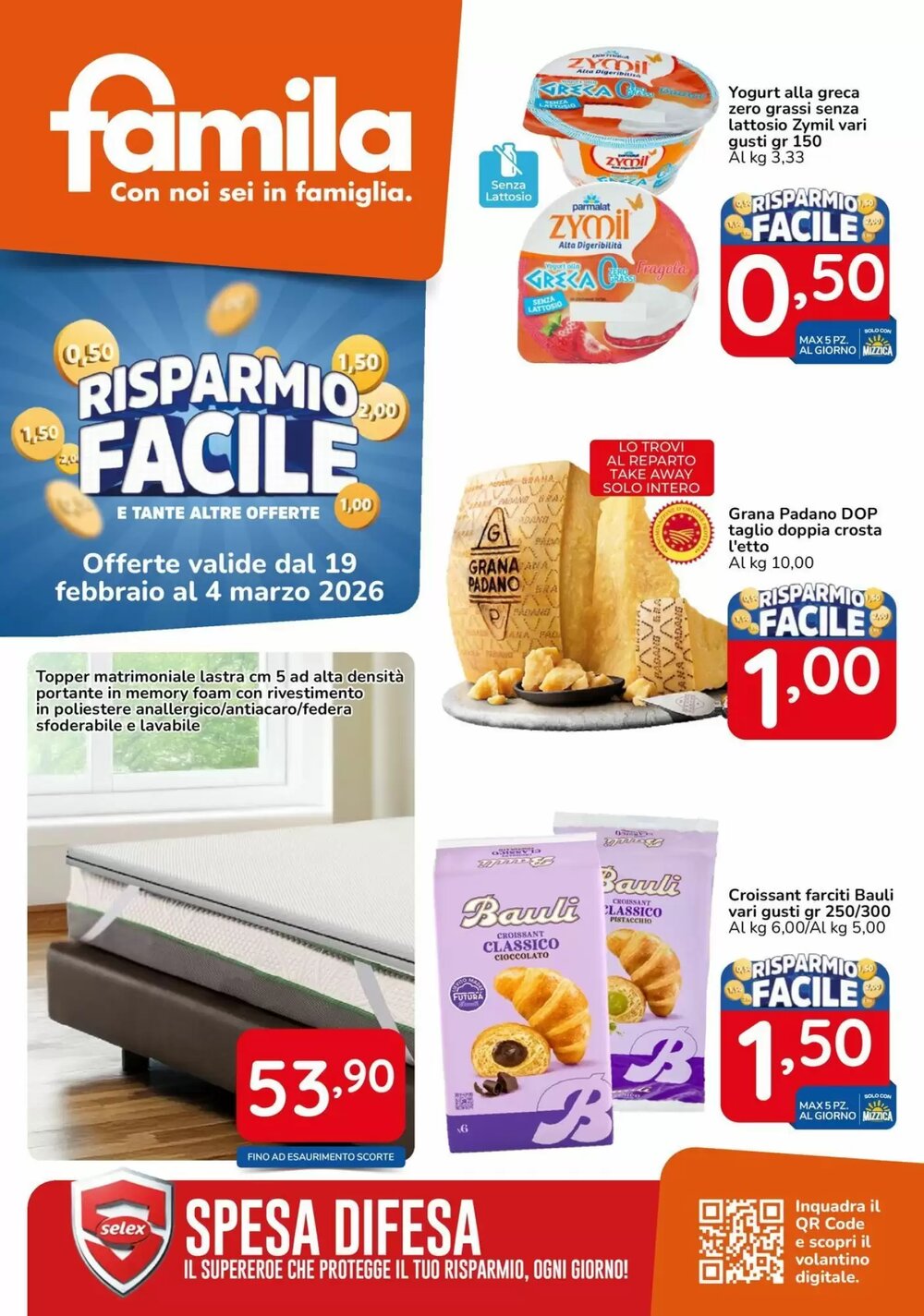 Volantino promozionale Famila Market  valide dal 19/02/2026 - Pagina 1.