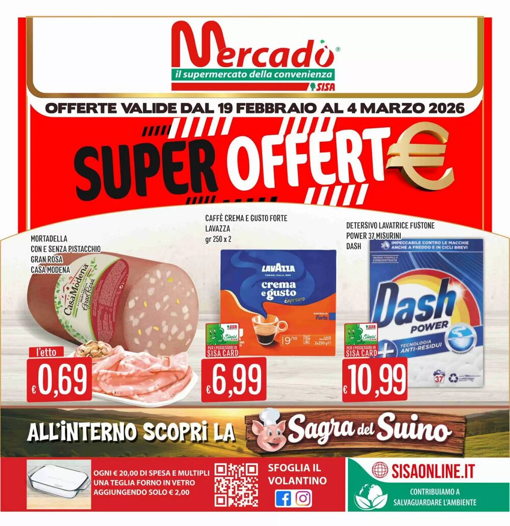 Volantino promozionale Mercadò  valide dal 19/02/2026 - Pagina 1.