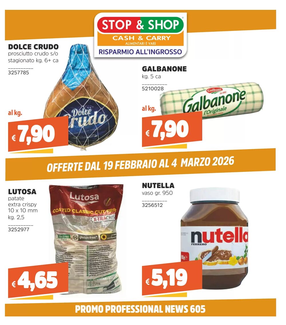 Volantino promozionale Stop&Shop  valide dal 19/02/2026 - Pagina 1.