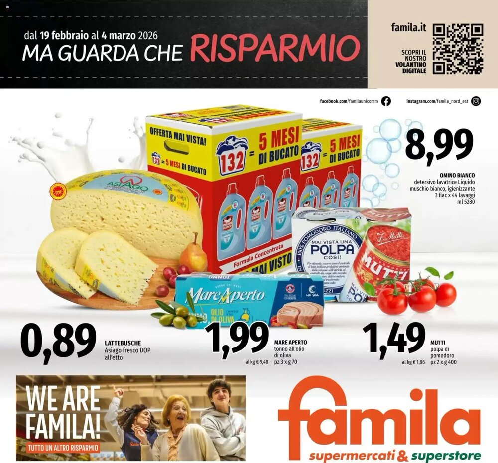 Volantino promozionale Famila  valide dal 19/02/2026 - Pagina 1.