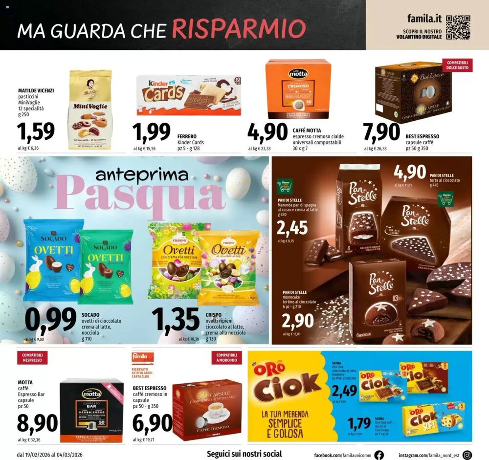 Volantino promozionale Famila  valide dal 19/02/2026 - Pagina 16.
