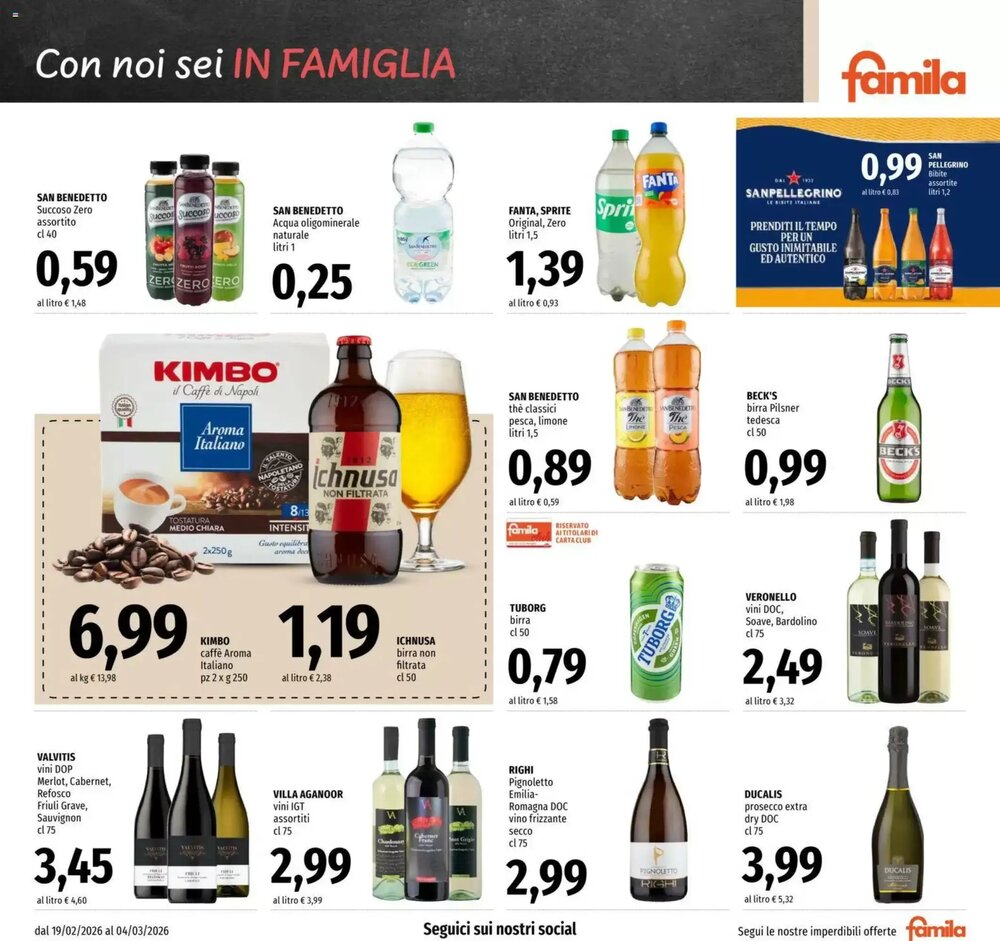 Volantino promozionale Famila  valide dal 19/02/2026 - Pagina 17.