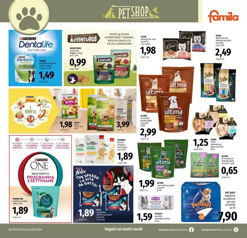 Volantino promozionale Famila  valide dal 19/02/2026 - Pagina 18.