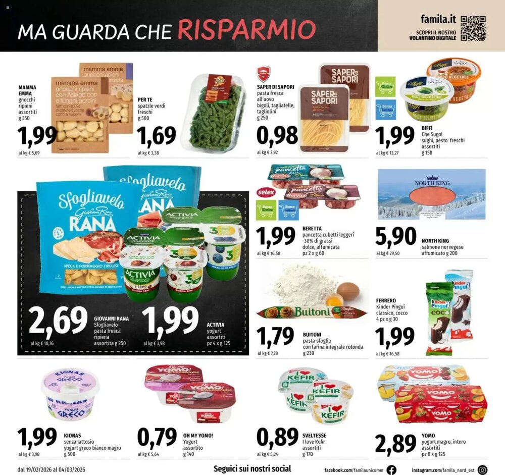 Volantino promozionale Famila  valide dal 19/02/2026 - Pagina 8.