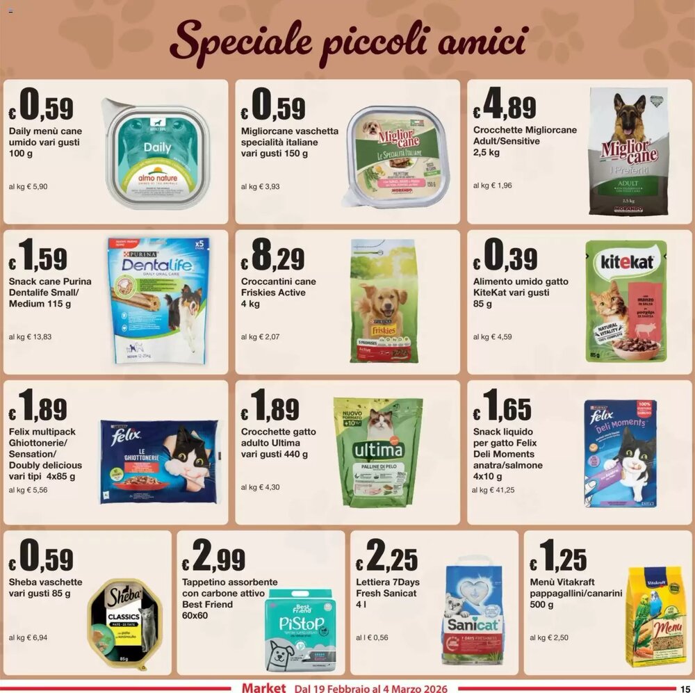 Volantino promozionale Sì con te  valide dal 19/02/2026 - Pagina 15.