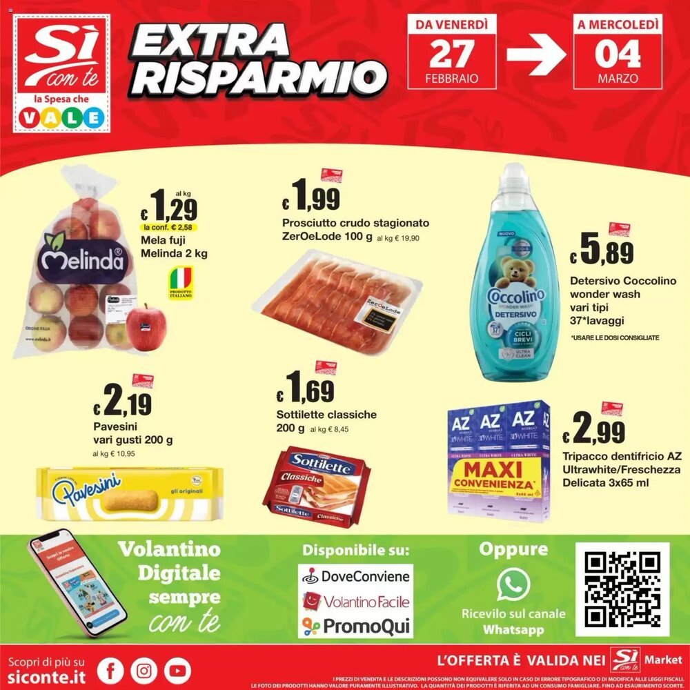 Volantino promozionale Sì con te  valide dal 19/02/2026 - Pagina 16.