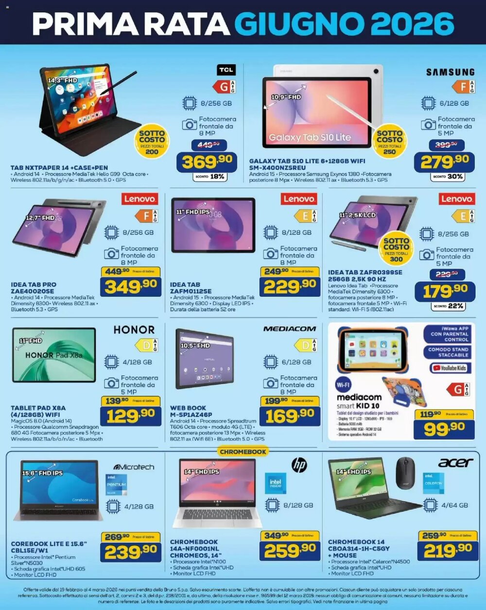 Volantino promozionale Euronics Bruno  valide dal 19/02/2026 - Pagina 10.