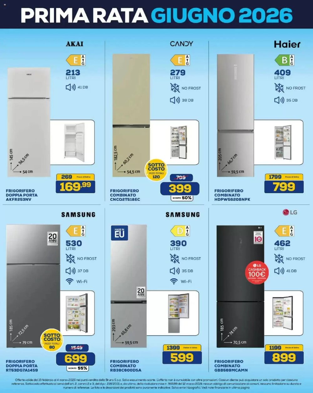 Volantino promozionale Euronics Bruno  valide dal 19/02/2026 - Pagina 16.