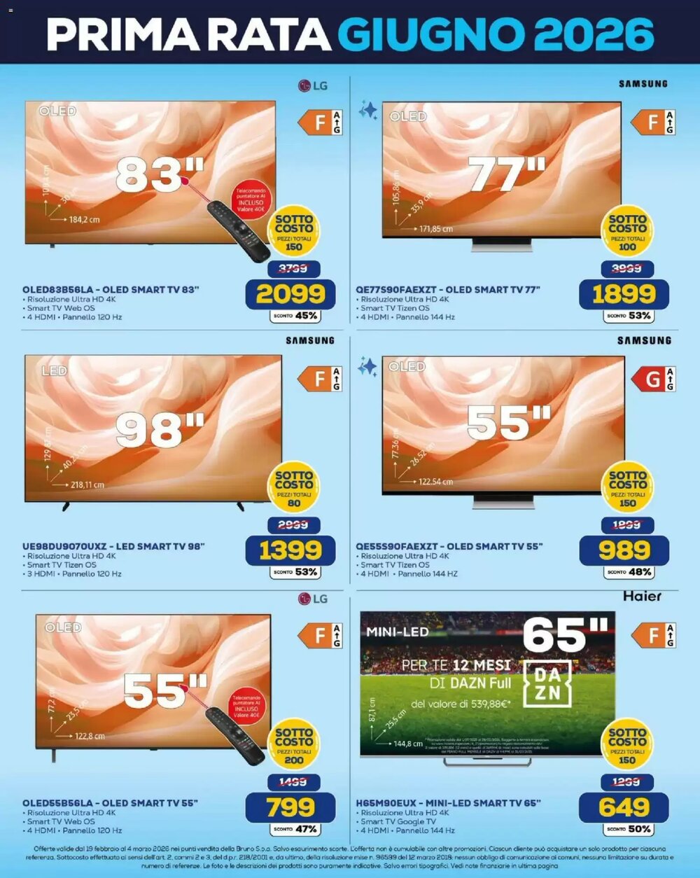 Volantino promozionale Euronics Bruno  valide dal 19/02/2026 - Pagina 22.