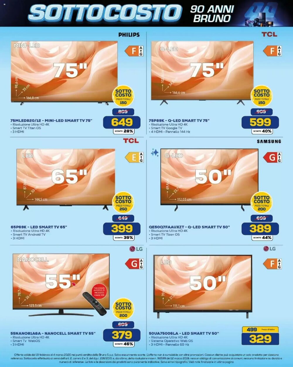 Volantino promozionale Euronics Bruno  valide dal 19/02/2026 - Pagina 23.