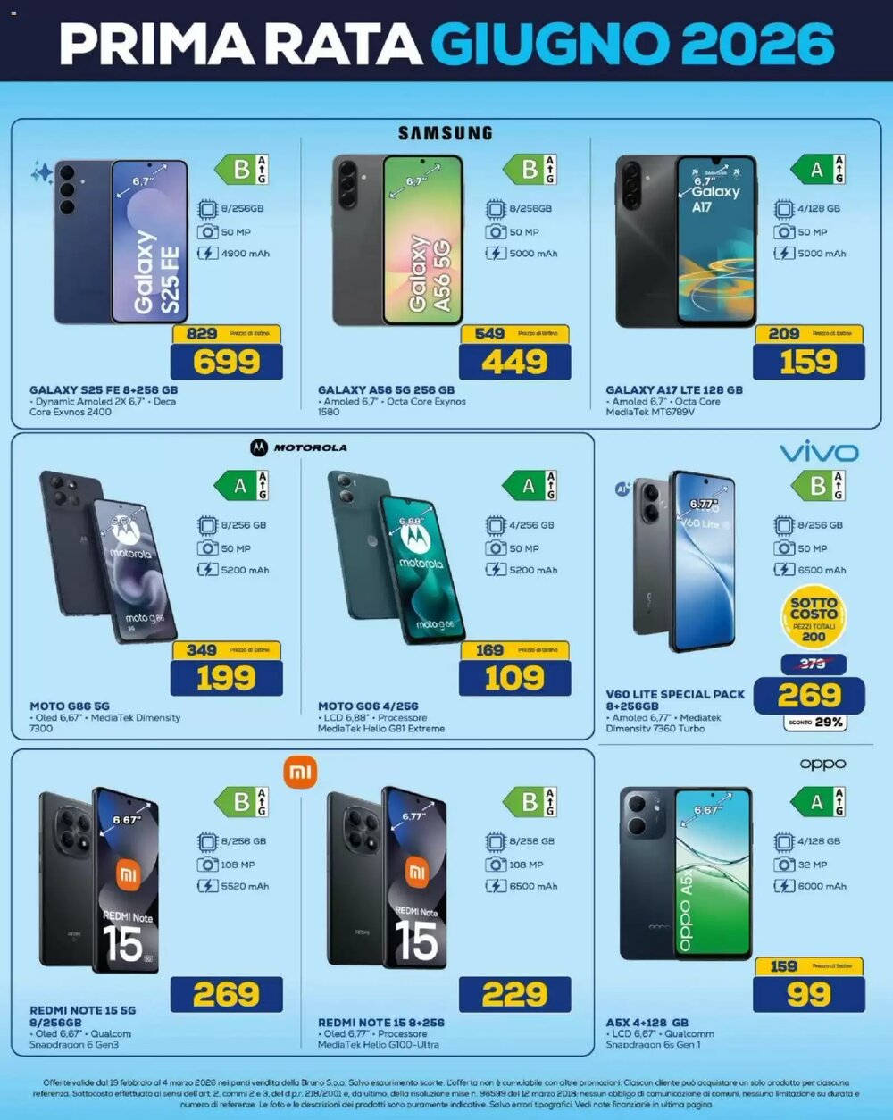 Volantino promozionale Euronics Bruno  valide dal 19/02/2026 - Pagina 4.