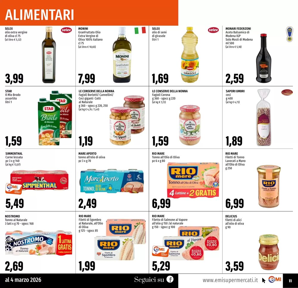 Volantino promozionale Emi Supermercati  valide dal 19/02/2026 - Pagina 11.