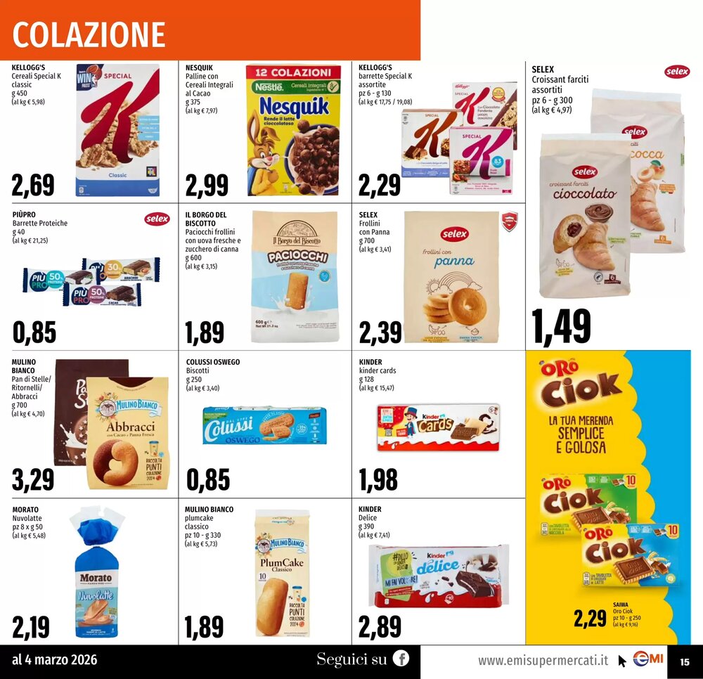 Volantino promozionale Emi Supermercati  valide dal 19/02/2026 - Pagina 15.