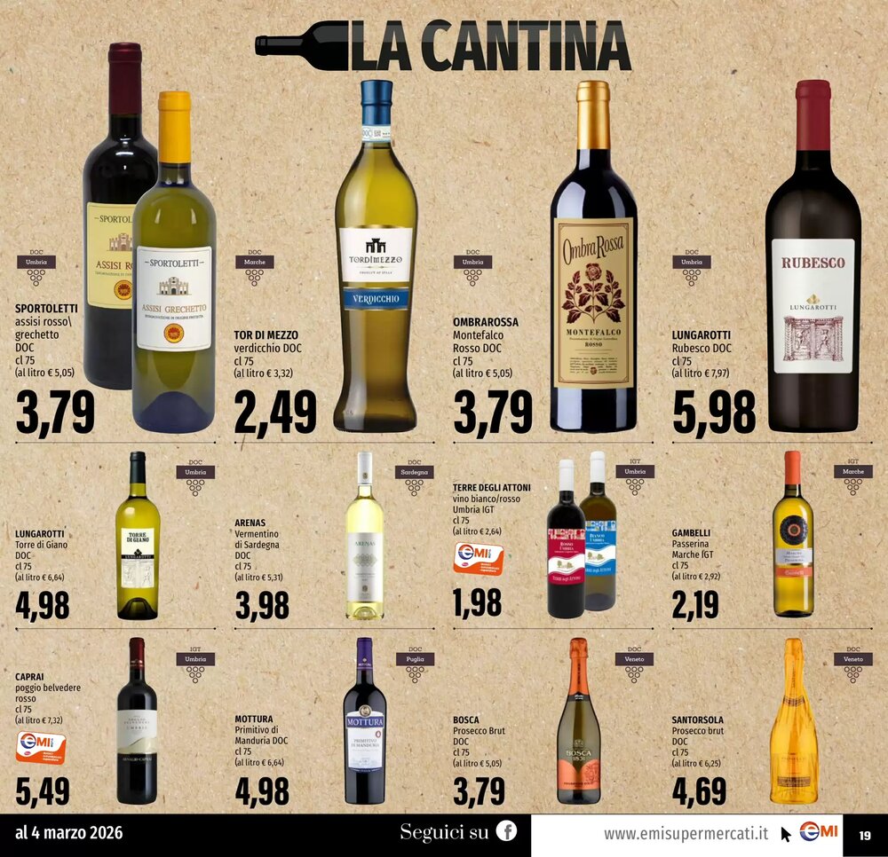 Volantino promozionale Emi Supermercati  valide dal 19/02/2026 - Pagina 19.