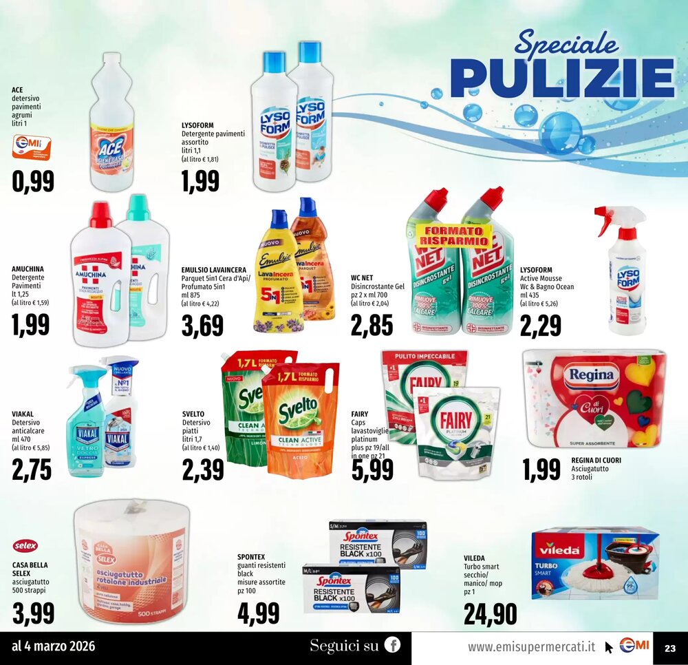 Volantino promozionale Emi Supermercati  valide dal 19/02/2026 - Pagina 23.