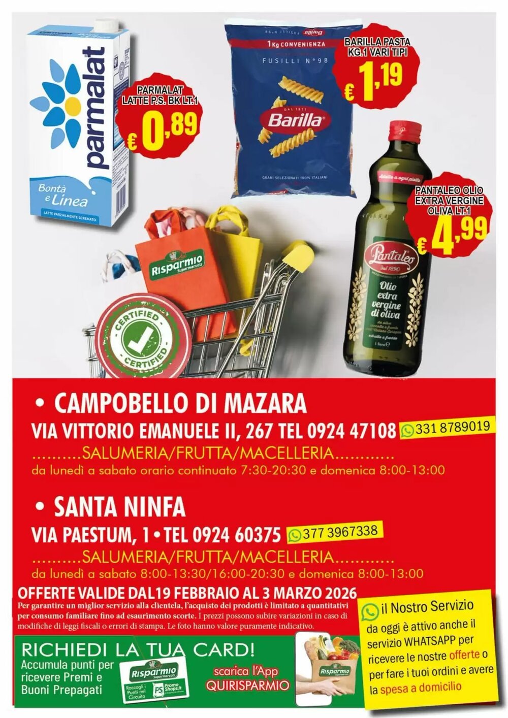 Volantino promozionale Risparmio Supermercati  valide dal 19/02/2026 - Pagina 7.