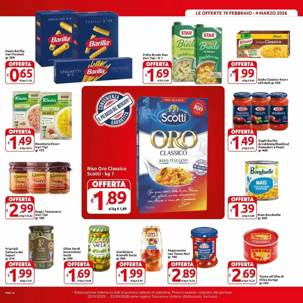 Volantino promozionale Carrefour Market  valide dal 19/02/2026 - Pagina 12.
